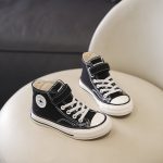 【20-37】シューズ キッズ トレンド ハイカット キャンバススニーカー - 画像 (3)