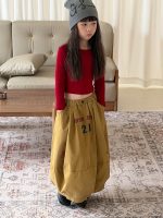 【100-150】ズボン ワイド ゆったり 無地 カジュアル 女の子 - 画像 (5)