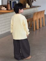 【90-160】セーター 折り襟 韓国風 カジュアル ゆったり 長袖 男の子 - 画像 (6)