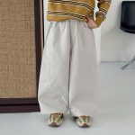 【90-160】パンツ 男の子 ポケット付き 無地 ゆったり - 画像 (3)