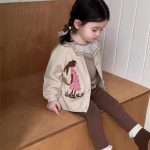 【73-110】カーディガン トップス ニット 折り襟 女の子 - 画像 (6)