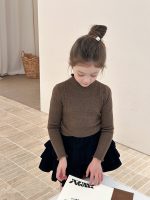 【90-160】長袖インナー 女の子 フリルハイネック 柔らか - 画像 (10)