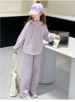 【120-170】セットアップ 女の子 ゆったり 無地パーカー&ワイドパンツ - 画像 (15)