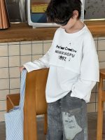 【90-160】長袖Tシャツ 男の子 カジュアル クール 重ね着風 - 画像 (7)