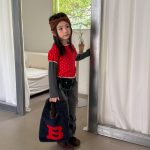 【80-130】長袖Ｔシャツ 女の子 ドット柄 レイヤード おしゃれ - 画像 (6)