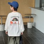【90-160】長袖Tシャツ 男の子 プリント シンプル - 画像 (7)