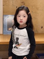 【90-170】長袖Tシャツ 女の子 プリント ラグラン カートゥーン - 画像 (5)