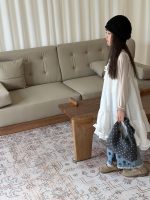 【100-150】ズボン デニム 刺繍 ワイド 韓国風 - 画像 (4)