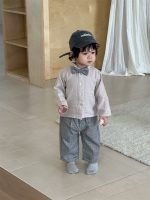 【73-110】シャツ 蝶結び 長袖 無地 合わせやすい 男の子 - 画像 (6)