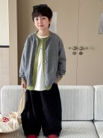 【90-160】カーディガン ニット フェイク 配色 韓国風 男の子 - 画像 (6)