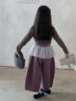 【100-160】インナーorパンツ 女の子 韓国風 花柄 チュール 切り替え - 画像 (12)