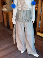 【100-160】パンツ 女の子 カジュアル フリル 付け裾