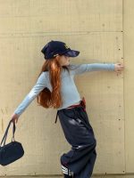 【90-150】長袖Tシャツ 女の子 シンプル アルファベット スリムシルエット - 画像 (19)
