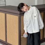 【90-160】シャツ 男の子 刺繍 シンプル 合わせやすい - 画像 (7)