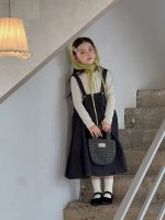 【100-160】ジャンパースカート インナー 女の子 おしゃれ 韓国風 やわらか - 画像 (16)