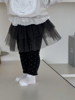 【73-100】パーカー レギンス 裾付き ドット柄  カジュアル 女の子 - 画像 (8)
