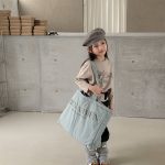 【80-130】長袖Tシャツ 女の子 英字 シンプル - 画像 (4)
