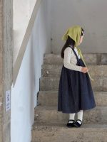 【100-160】ジャンパースカート インナー 女の子 おしゃれ 韓国風 やわらか - 画像 (8)