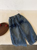 【100-150】ズボン デニム ゆったり レトロ 女の子 - 画像 (6)