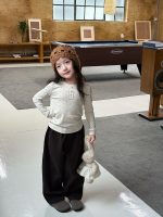 【90-170】トップスorパンツ 女の子 ドット柄 おしゃれ 韓国風