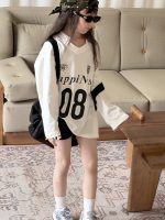【100-150】Tシャツ プリント アルファベット 長袖 カジュアル - 画像 (3)