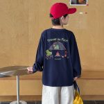 【90-160】長袖Tシャツ 男の子 プリント シンプル - 画像 (8)