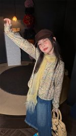 【100-160】ジーンズ 女の子 フリンジ付き ゆったり 韓国風 - 画像 (7)