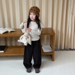 【90-170】トップスorパンツ 女の子 ドット柄 おしゃれ 韓国風 - 画像 (7)