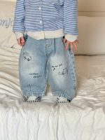 【73-110】カーディガン ズボン ニット デニム ストライブ 男の子 - 画像 (8)
