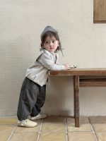 【73-130】ベストorセットアップ 男の子 ボーダー柄 ゆったり - 画像 (4)