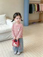 【73-120】トップスorパンツ 女の子 ボーダー柄 おしゃれ - 画像 (4)