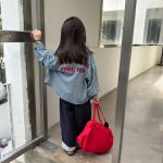 【80-130】アウター 女の子 デニム 刺繍 レトロ - 画像 (6)