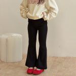 【100-170】パンツ 女の子 ベルボトム 切り替え おしゃれ - 画像 (6)
