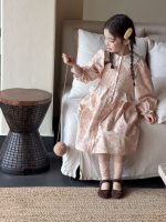 【100-150】ワンピース 女の子 花柄 レース スウィート - 画像 (4)