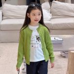 【100-170】カーディガン 女の子 ニット レトロ 8色選べる - 画像 (11)