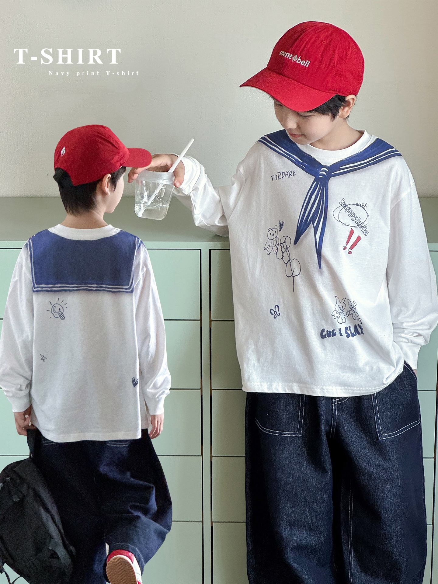 O1CN01cNHLlXGaN9J2vHAO_3646241795-0-cib 【90-160】Tシャツ ネクタイ柄 ファッション 長袖 男の子 - 画像 (1)
