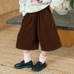 【100-170】パンツ 女の子 コーデュロイ レトロ ゆるさ - 画像 (7)