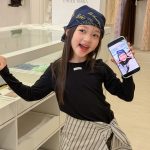 【100-170】Tシャツ 女の子 柔らかい 無地 合わせやすい