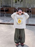 【90-160】アウター パーカー ズボン プリント 長袖 ゆったり 男の子 - 画像 (5)