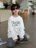 【90-160】長袖Tシャツ 男の子 カジュアル クール 重ね着風 - 画像 (5)