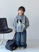 【100-150】セーター ラウンドネック 長袖 ゆったり カジュアル 男の子 - 画像 (7)