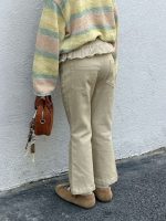 【90-150】フレアパンツ 女の子 おしゃれ ストレッチ カジュアル - 画像 (8)