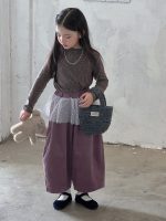 【100-160】インナーorパンツ 女の子 韓国風 花柄 チュール 切り替え - 画像 (11)