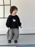 【73-110】パーカー ズボン ラウンドネック ストライブ 男の子 - 画像 (6)