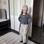 【80-130】パンツ 女の子 ベルボトム 無地 シンプル - 画像 (4)