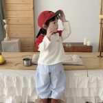 【73-120】トップスorパンツ 男の子 ラグラン ストライプ お出かけに