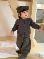 【73-110】アウター Tシャツ ズボン フード付き ニット プリント 男の子 - 画像 (6)