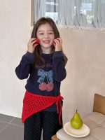 【90-170】長袖Tシャツ 女の子 プリント ゆったり 合わせやすい - 画像 (2)