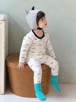 【73-110】二点セット パジャマ トップス ズボン プリント カジュアル 男の子 - 画像 (4)