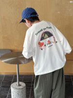 【90-160】長袖Tシャツ 男の子 プリント シンプル - 画像 (3)